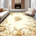Vintage Floral Garden Vine Pattern Rug