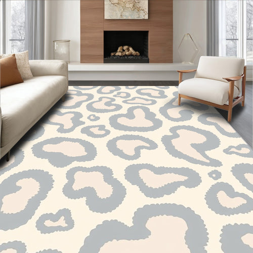 Abstract Leopard Spot Pattern Rug
