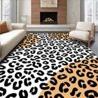 Bold Animal Print Geometric Design Rug