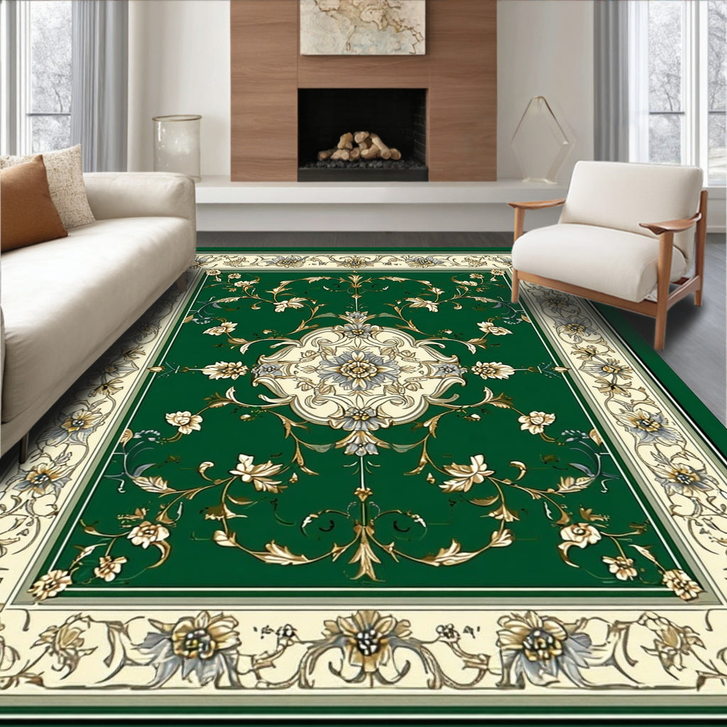 Grand Floral Green Ornament Rug