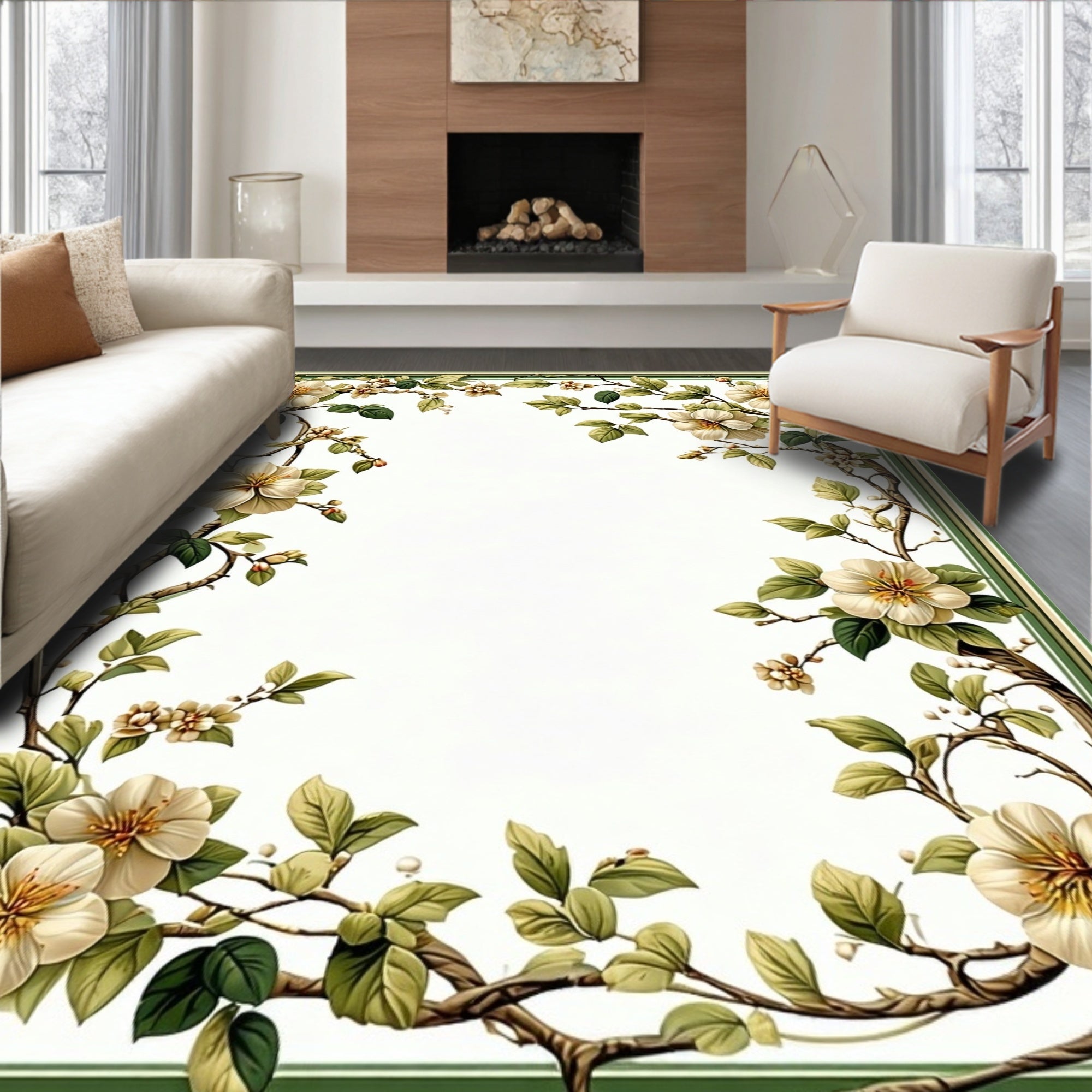Floral Vine Delightful Pattern Rug