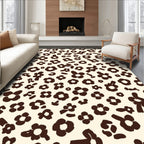 Loose Floral Shapes Pattern Rug