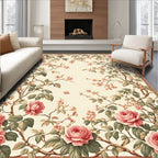 Vintage Rose and Blossom Branches Rug