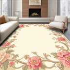 Elegant Floral Archway Border Design Rug