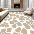 Neutral Abstract Organic Shapes Rug