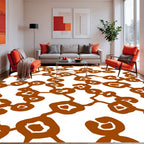 Organic Branching Abstract Pattern Rug