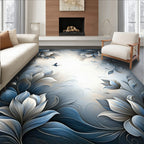 Floral Abstract Art Design Rug