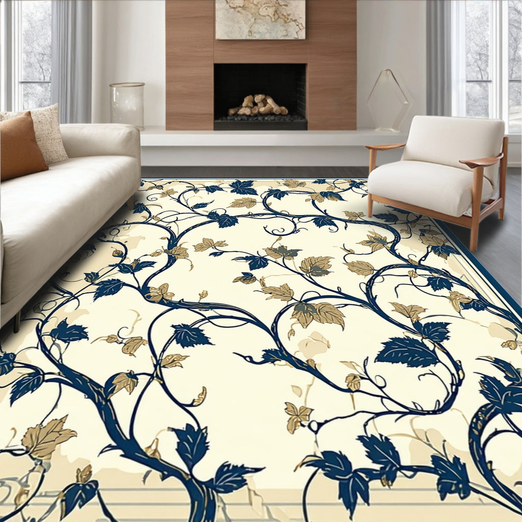 Vineyard Floral Nature Inspired Rug