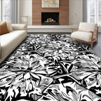 Bold Abstract Floral Design Rug