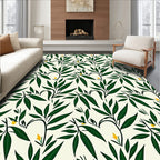 Evergreen Leaf Vine Pattern Rug