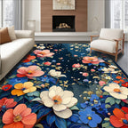 Vibrant Floral Pattern Rug