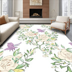 Botanical Garden Bird Pattern Rug