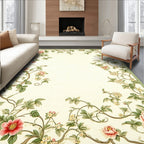 Vibrant Floral Vine Motif Rug