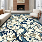 Vineyard Botanical Cream Navy Rug