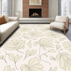 Minimalist Floral Line Art Pattern Rug