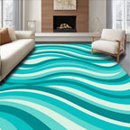 Ocean Wave Pattern 2x3 Rug