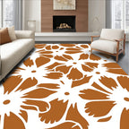 Rustic Floral Pattern Rug