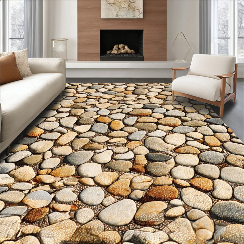 Pebble Path Natural Texture Rug