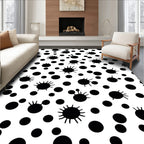 Abstract Splatter Dot Pattern Rug