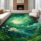 Enchanted Forest Water Flow Design Rug