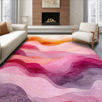 Soft Wavy Gradient Abstract Design Rug