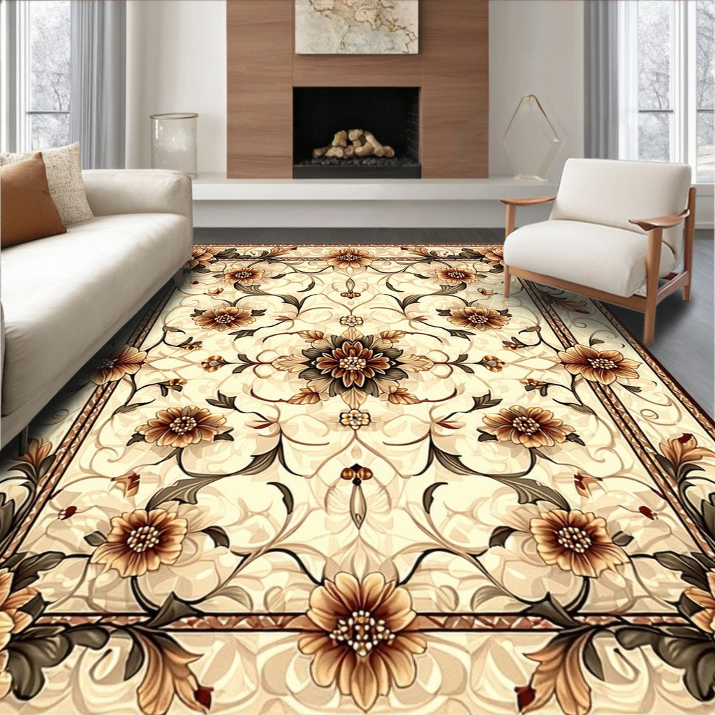 Classic Floral Patterned Rug