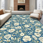 Vintage Floral Pattern Art Rug