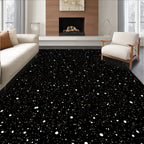 Cosmic Speckled Starry Night Design Rug