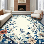 Floral Archway Delightful Blue Vine Rug