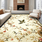 Chinoiserie Floral Bird Pattern Rug