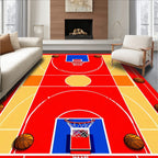 Basketball Court Net Pattern Design Rug