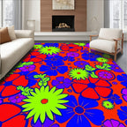Groovy Floral Field Pattern Rug