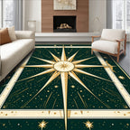 Celestial Starburst Geometric Pattern Rug