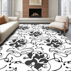 Abstract Swirl Organic Pattern Rug
