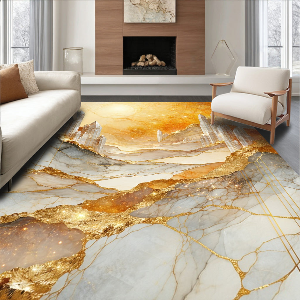 Gilded Vein Crystal City Vista Rug