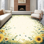 Whimsical Sunflower Garden Scene Rug