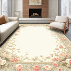 Vintage Floral Border Design Rug