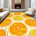 Citrus Slice Patterned Fun Design Rug