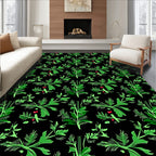 Evergreen Berry Botanical Foliage Rug