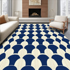 Art Deco Scallop Pattern Rug