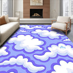 Lavender Sky Cloud Pattern Rug