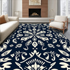 Classic Floral Symmetry Design Rug