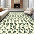 Botanical Vine Scroll Pattern Rug