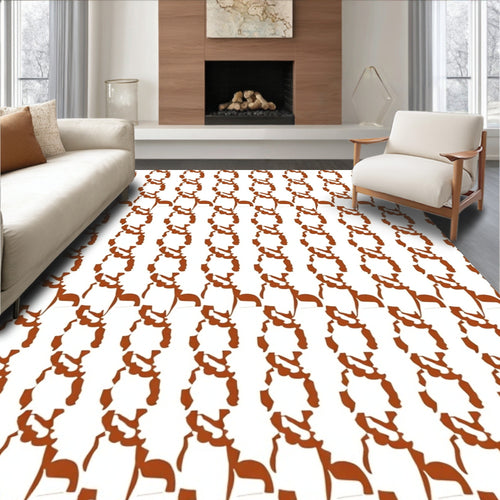 Abstract Organic Shape Pattern Rug