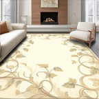 Vintage Floral Vine Border Rug