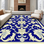 Ornate Floral Scrollwork Pattern Design Rug