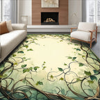 Nature Inspired Vine Pattern Rug