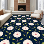 Pale Floral Branch Design Rug