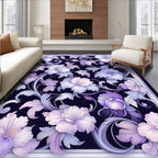 Elegant Floral Vines Pattern Rug
