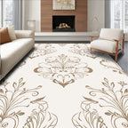 Classic Floral Scroll Pattern Rug